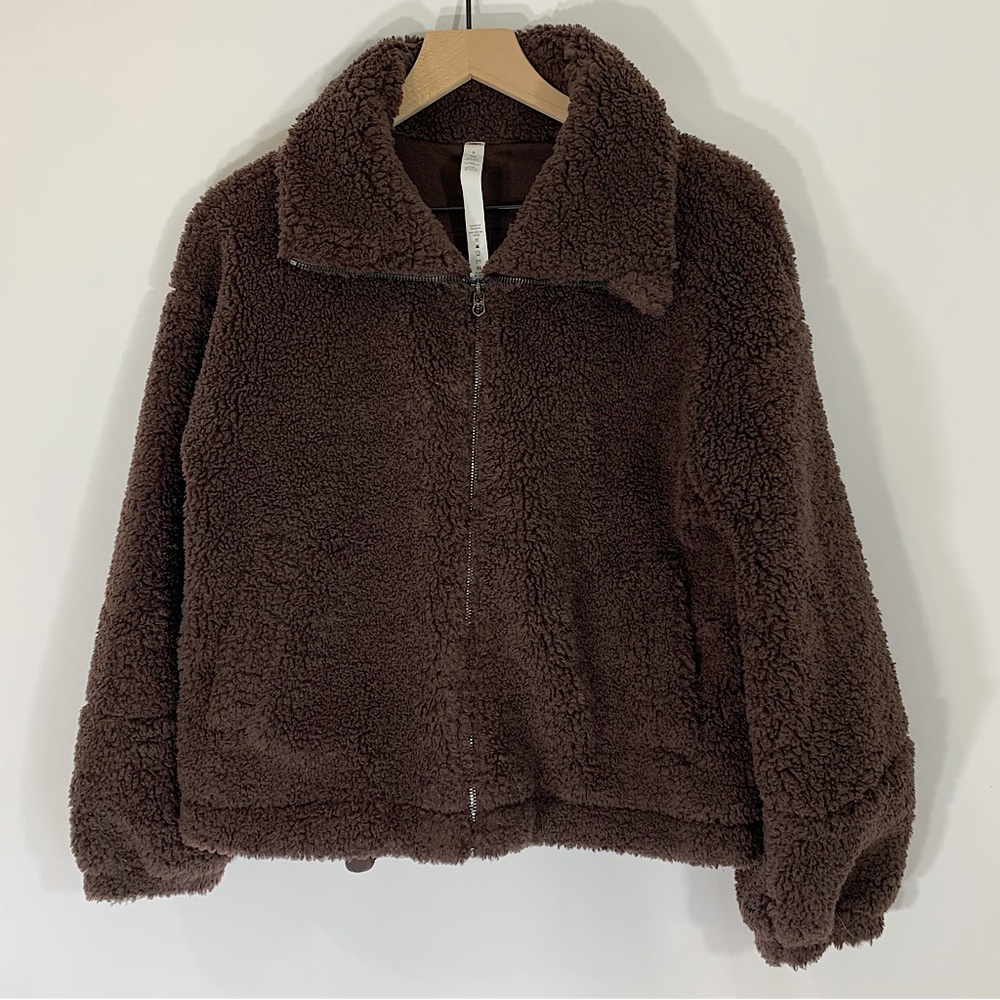 Lululemon Brown Sherpa Jacket Size 6